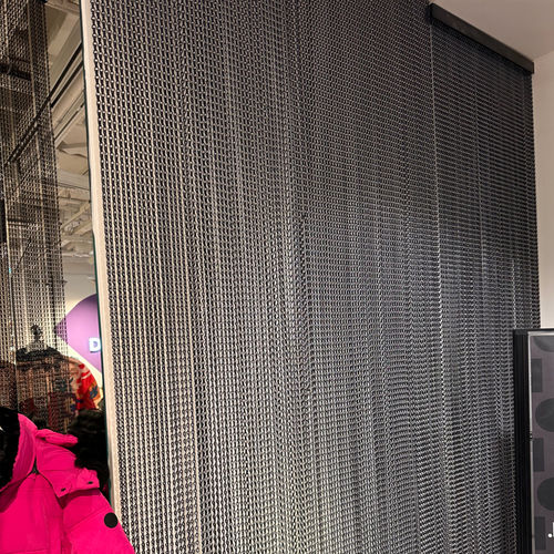 Tenda a rete metallica - QKCLC-08 Black-Gloss - HEBEI JOINWIN ARCHITECTURAL DESIGN CO.,LTD - a tinta unita / in alluminio