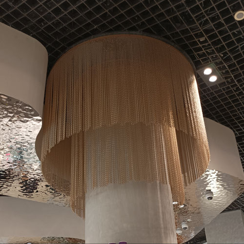Tenda a rete metallica - QKCLC-13 Rose-Gold-Gloss - HEBEI JOINWIN ARCHITECTURAL DESIGN CO.,LTD - monocromatica / in alluminio