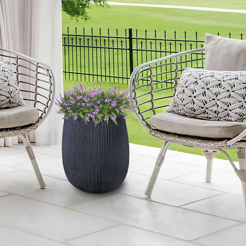 Vaso da giardino in calcestruzzo - RCW-4031 - Guangdong Ronglin New Material technology .Co.,Ltd - rotondo / resistente agli UV / per uso residenziale