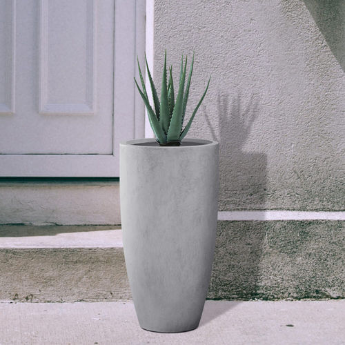 Vaso da giardino in fibra di vetro - RC-1009 - Guangdong Ronglin New Material technology .Co.,Ltd - in calcestruzzo / rotondo / resistente agli UV