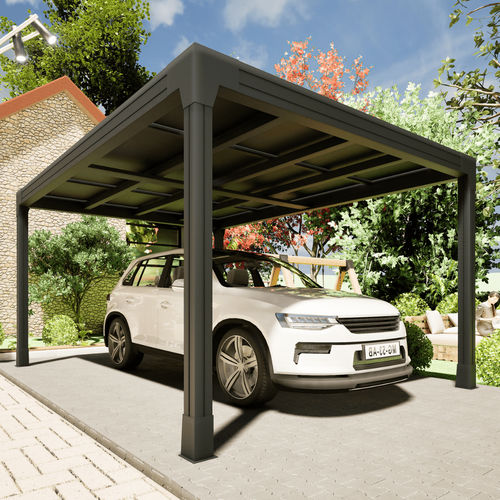 Pensilina per auto per parcheggio - Produtia - prefabbricata / solare / su misura