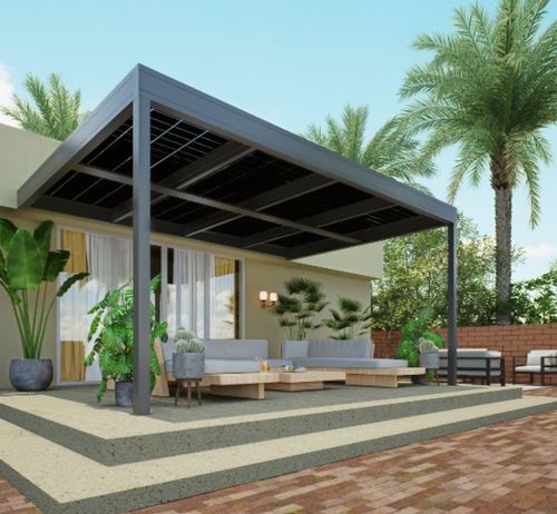 pergola con protezione solare - Produtia
