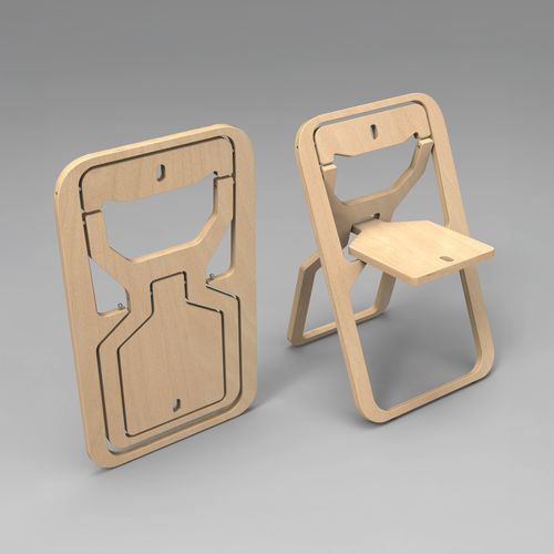 Sedia contemporanea - INFINE - MADE INFINE - da interno / in legno compensato / con supporto in compensato