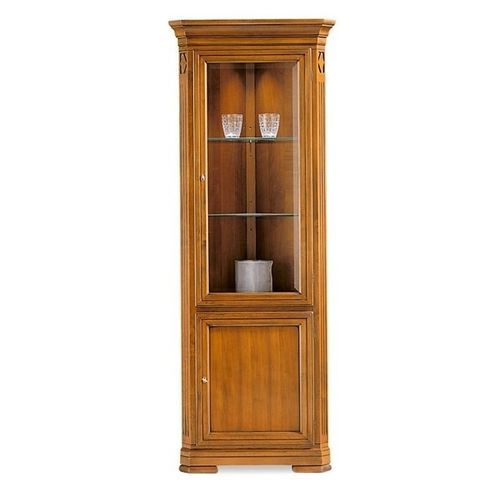 Credenza con alzata in stile Direttorio - 7384 Villa Borghese - Bordini arredamenti - in ciliegio / in vetro / impiallacciata in legno