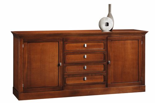Credenza classica - 7404 Sophia - Bordini arredamenti - impiallacciata in legno / in ciliegio / con cassetti