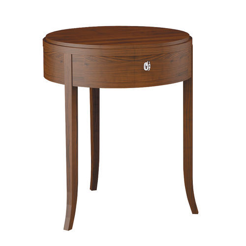 Comodino classico - H5010 Colorado - Bordini arredamenti - in legno / con supporto in legno / rotondo