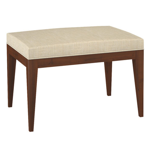 Sgabello classico - H1225 Carla - Bordini arredamenti - in tessuto / in pelle / con supporto in legno