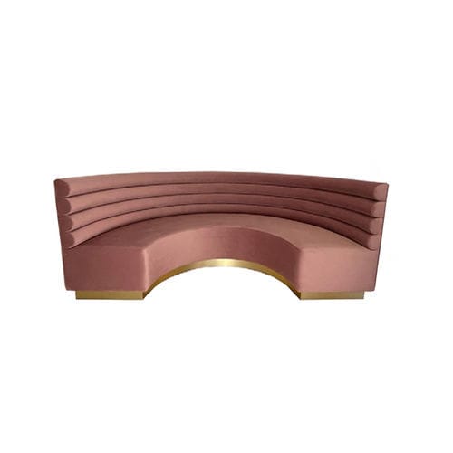 Divanetto imbottito design - Most Design - in tessuto / con supporto in legno / in legno