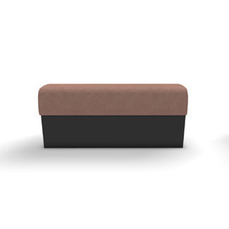 Divanetto imbottito design - Most Design - in tessuto / in espanso / con supporto in legno