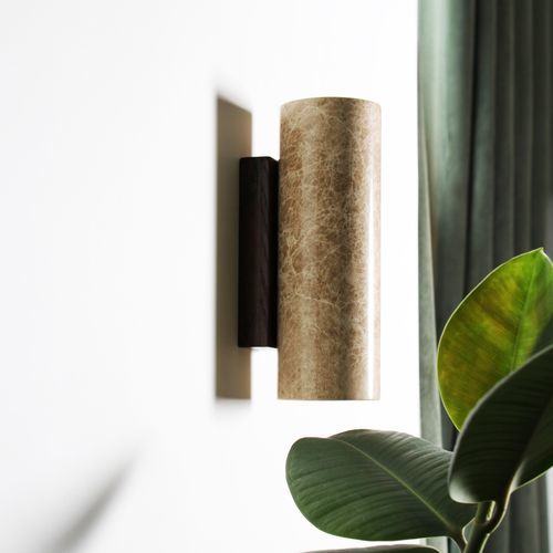 Applique contemporanea - KALI round - Baccaris - da interno / in legno / in marmo