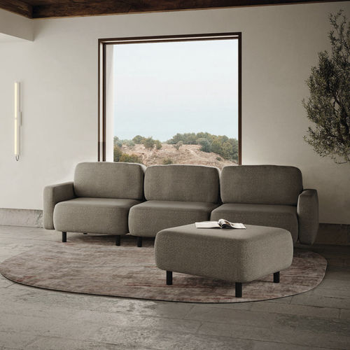 Pouf contemporaneo - Pummba II - Nubba Spaces SL - Pummba - in tessuto / quadrato / con rivestimento rimovibile