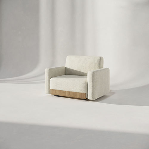 Poltrona contemporanea - Pummba Nature - Nubba Spaces SL - Pummba - in tessuto / beige / grigia