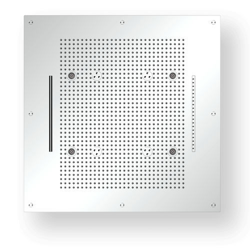 Soffione doccia da incasso - W70C1234 - AQUAFORM - quadrato / a pioggia / con illuminazione incorporata