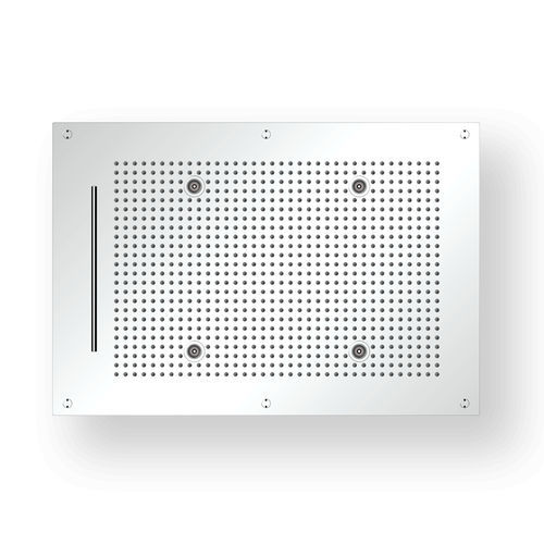Soffione doccia da incasso - W7048C14 - AQUAFORM - rettangolare / a pioggia / con illuminazione incorporata
