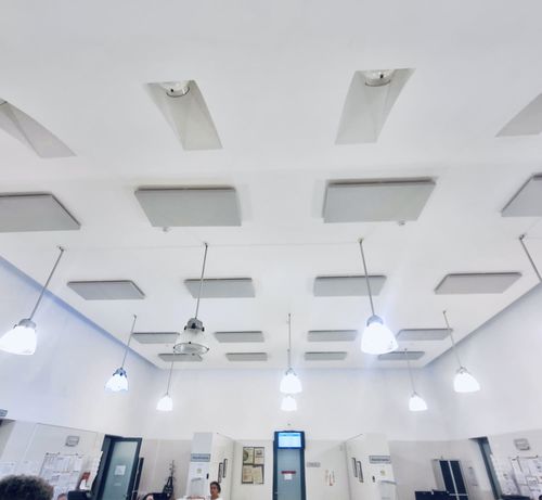 Pannello acustico per soffitto - MEDICAL - Smartfox - in legno / in lana minerale / quadrato