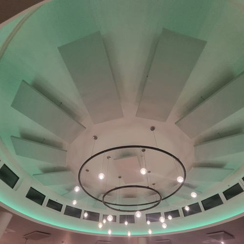 Pannello acustico per soffitto - RESTAURANT 3 - Smartfox - in legno / in lana minerale / per tessuti