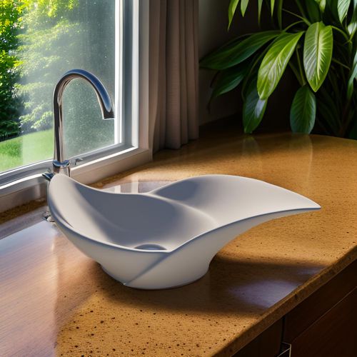 Lavabo da appoggio - GACRUX - GUCH DESIGN - in Solid Surface / di lusso / artigianale