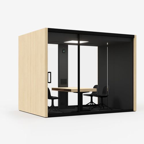 Ufficio POD acustico - VETROSPACE L - VETROSPACE - con illuminazione integrata / modulabile / su misura