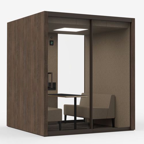 Ufficio POD acustico - VETROSPACE M+ - VETROSPACE - con illuminazione integrata / modulabile / su misura