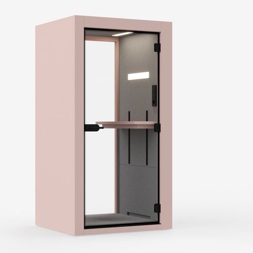 Ufficio POD con illuminazione integrata - VETROSPACE XS - VETROSPACE - acustico / seduto-in piedi / modulabile