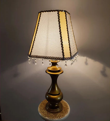 Lampada da tavolo - Sydney 01 - DelightLamps - in tessuto / in legno / in stile vittoriano