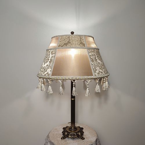 Lampada da tavolo - Baltimore 03 - DelightLamps - in ottone / in bronzo / in tessuto