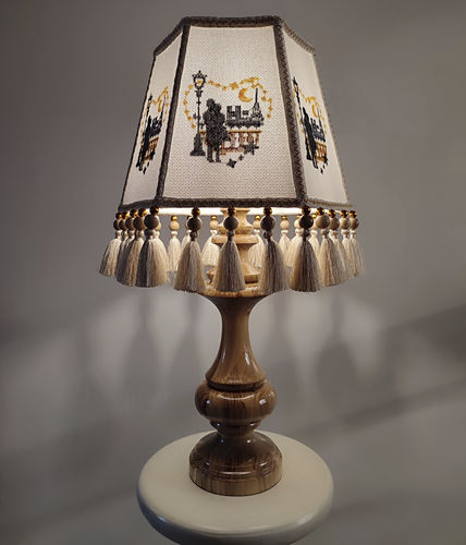 Lampada da tavolo - New Jersey 03 - DelightLamps - in tessuto / in legno laccato / classica