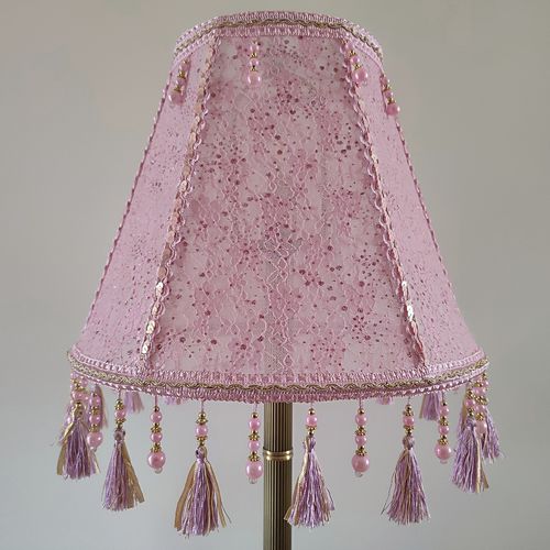 Paralume classico - Pink - DelightLamps - in tessuto / fatto a mano