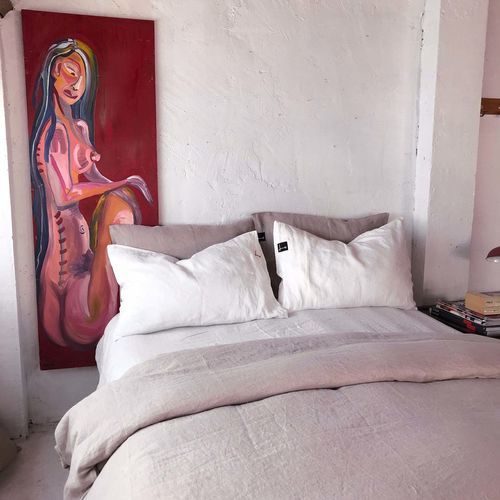 Coordinato letto in lino - MAUVE COMPLETE - dELENZO LINEN FROM EUROPE S.L