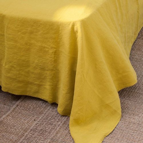 Lenzuolo in lino - MUSTARD FITTED - dELENZO LINEN FROM EUROPE S.L - traspirante / lavabile