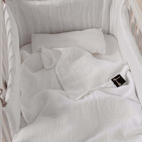 Lenzuolo in lino - AURORA MINI CRIB - dELENZO LINEN FROM EUROPE S.L - lavabile / per culla / per neonato