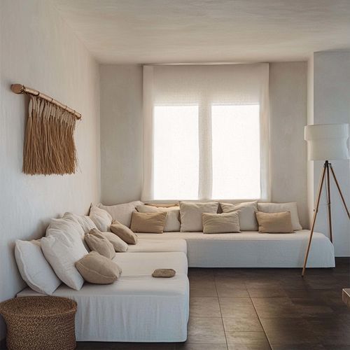 Tenda avvolgibile a rullo - BLINDS - dELENZO LINEN FROM EUROPE S.L - per finestra / in lino / con azionamento manuale