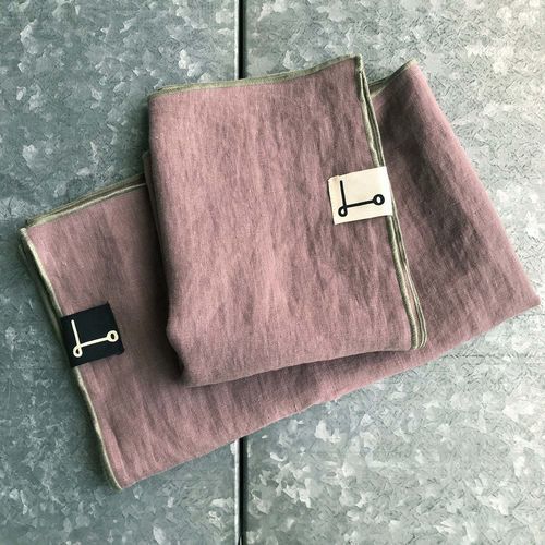 Federa per guanciale in lino - AUBERGINE - dELENZO LINEN FROM EUROPE S.L