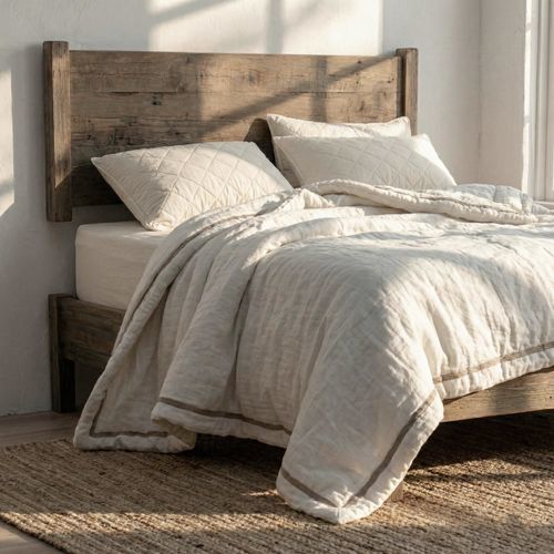 Trapunta in lino - NORDIC PADDING - dELENZO LINEN FROM EUROPE S.L - in lana merinos / per pulitura a secco