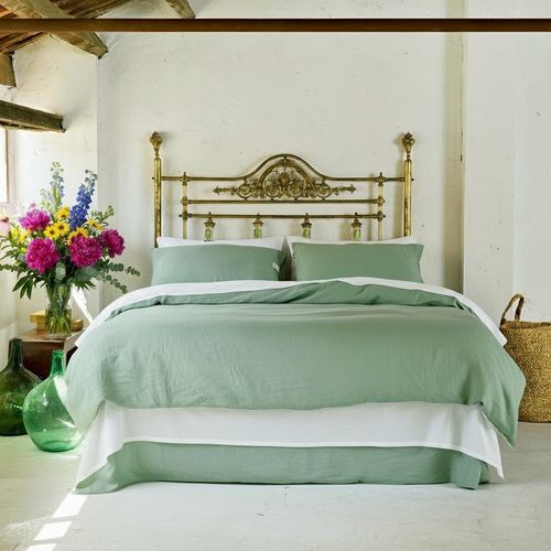 Coordinato letto in lino - COMPLETE SET JADE - dELENZO LINEN FROM EUROPE S.L