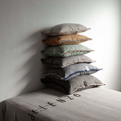 Federa per guanciale in lino - JAIPUR 40X60CM - dELENZO LINEN FROM EUROPE S.L