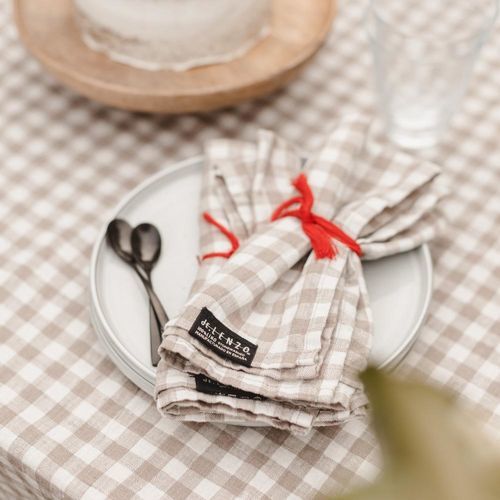 Tovagliolo in lino - VICHY - dELENZO LINEN FROM EUROPE S.L - a motivi / a quadretti / lavabile
