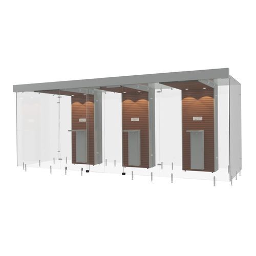 Cabina fumatori da interno - SMOKE SOLUTION 3SP200 - Longhi Air - con filtro HEPA / aperta / semi-aperta
