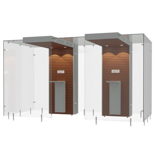 Cabina fumatori da interno - SMOKE SOLUTION 2SP200 - Longhi Air - con filtro HEPA / aperta / autonoma