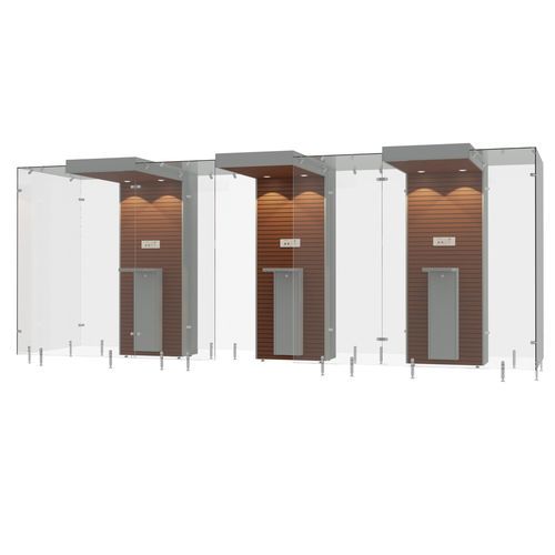 Cabina fumatori da interno - SMOKE SOLUTION 3SP160 - Longhi Air - con filtro HEPA / semi-aperta / in metallo