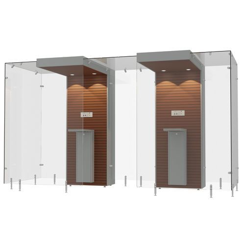 Cabina fumatori da interno - SMOKE SOLUTION 2SP160 - Longhi Air - con filtro HEPA / autonoma / aperta
