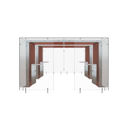 Cabina fumatori da interno - SMOKE SOLUTION 2SP AREA 3.2 M - Longhi Air - con filtro HEPA / con filtro / autonoma