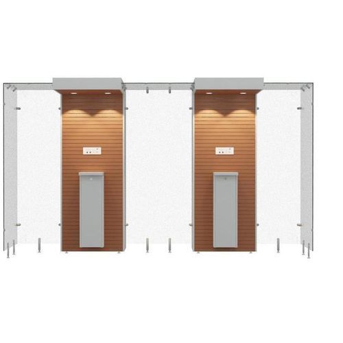 Cabina fumatori da interno - SMOKE SOLUTION 2SP110 - Longhi Air - con filtro HEPA / con filtro / aperta