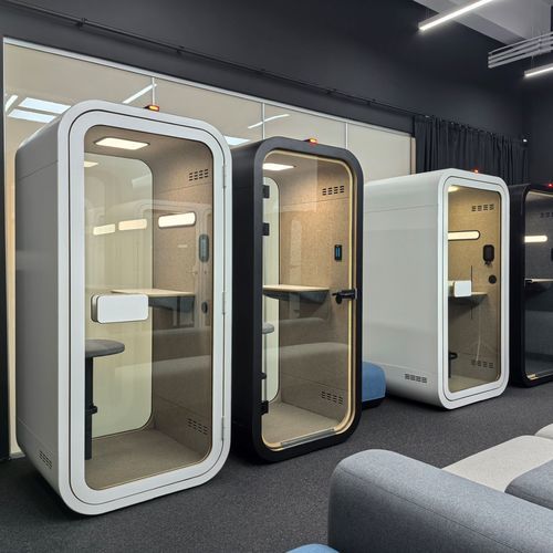 Cabina telefonica per ufficio - DAWN COMPACT - Dancoo Acoustic Pods Manufacturing Co.,Ltd. - per open space / in legno compensato / in betulla