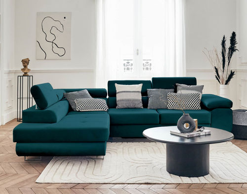 Divano d'angolo - PABLO : 1094BC - Best Mobilier - letto / contemporaneo / in velluto