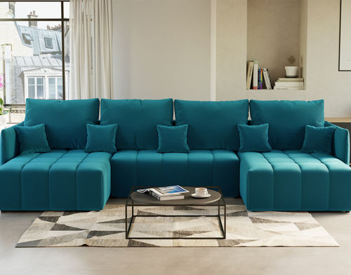 Divano letto - PETRA : 1260BC - Best Mobilier - a semicerchio / contemporaneo / in velluto