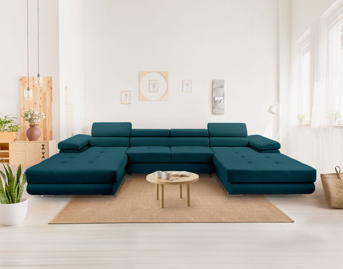 Divano d'angolo - PABLO : 1419BC - Best Mobilier - letto / a semicerchio / contemporaneo