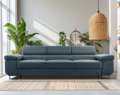 Divano letto - PABLO: 1518B - Best Mobilier - contemporaneo / in velluto / con braccioli