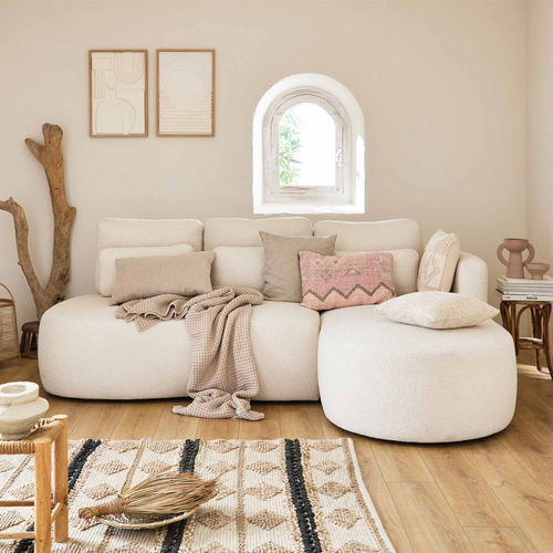 Divano d'angolo - MAHINA : 1551BEI - Best Mobilier - letto / contemporaneo / in tessuto