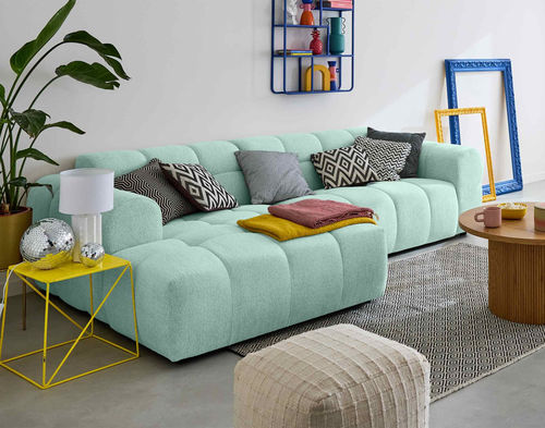 Divano d'angolo - RAY : 1674B - Best Mobilier - contemporaneo / in tessuto / con braccioli